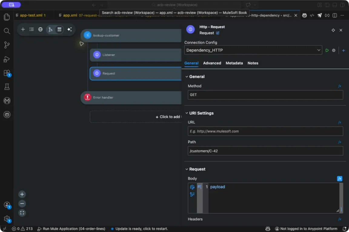 HTTP Request connection, GET method and customer path